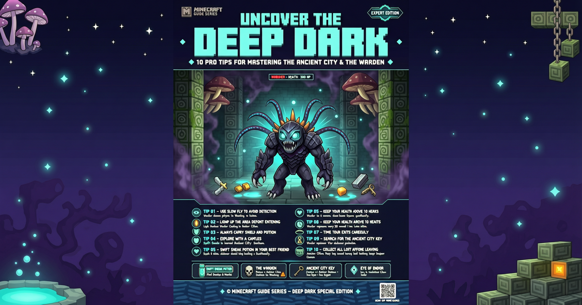 Uncover the Deep Dark: 10 Pro Tips for Minecraft's Ancient City and Warden