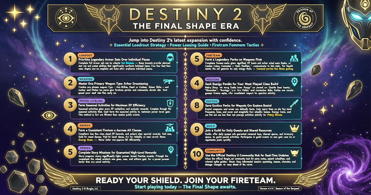 Destiny 2: 10 Essential Tips for New Guardians in The Final Shape Era