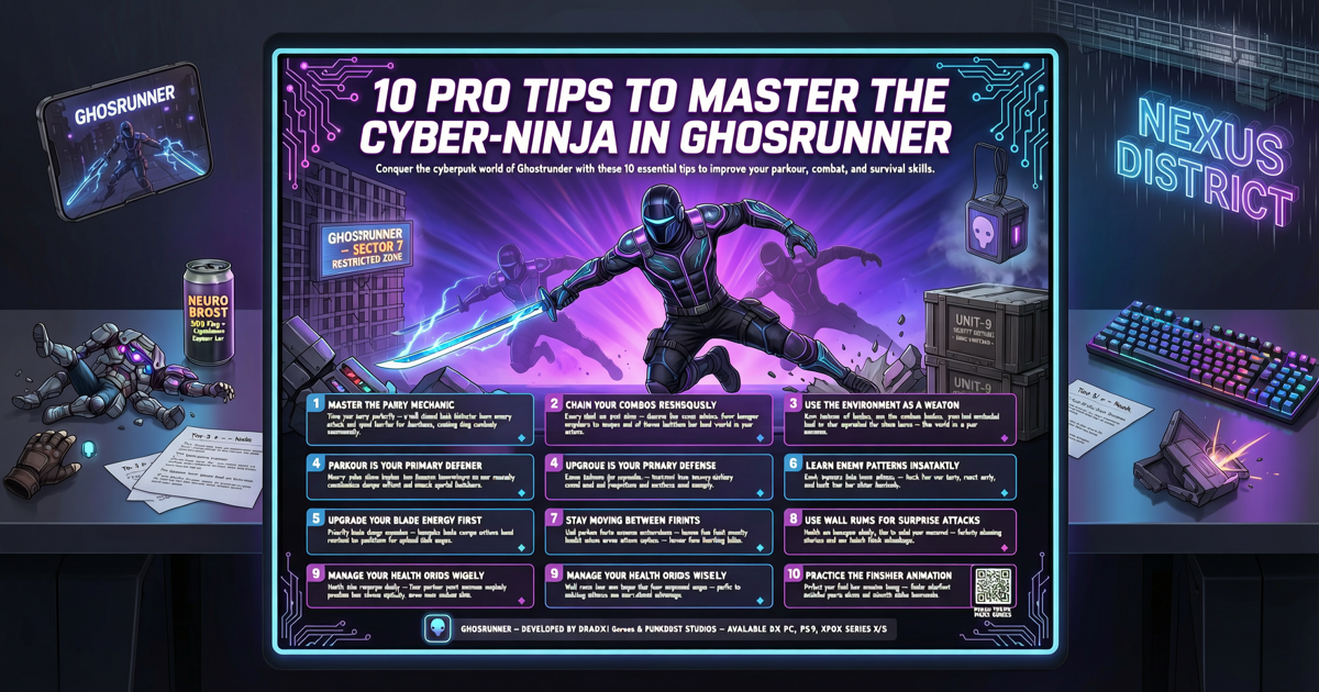 10 Pro Tips to Master the Cyber-Ninja in Ghostrunner
