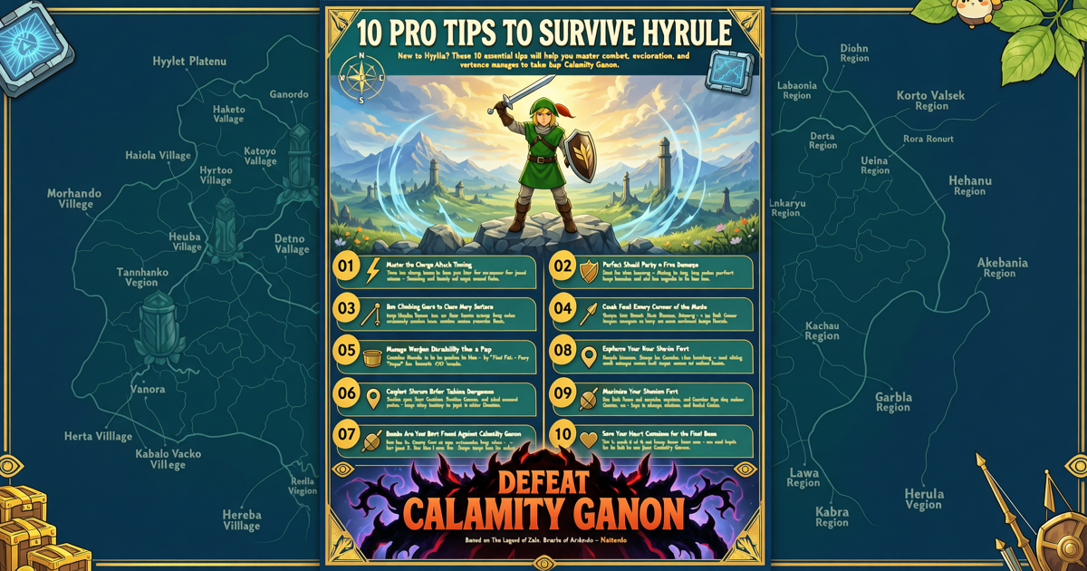 10 Pro Tips to Survive Hyrule and Defeat Calamity Ganon in Breath of the Wild