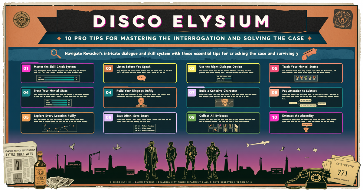Disco Elysium: 10 Pro Tips for Mastering the Interrogation and Solving the Case