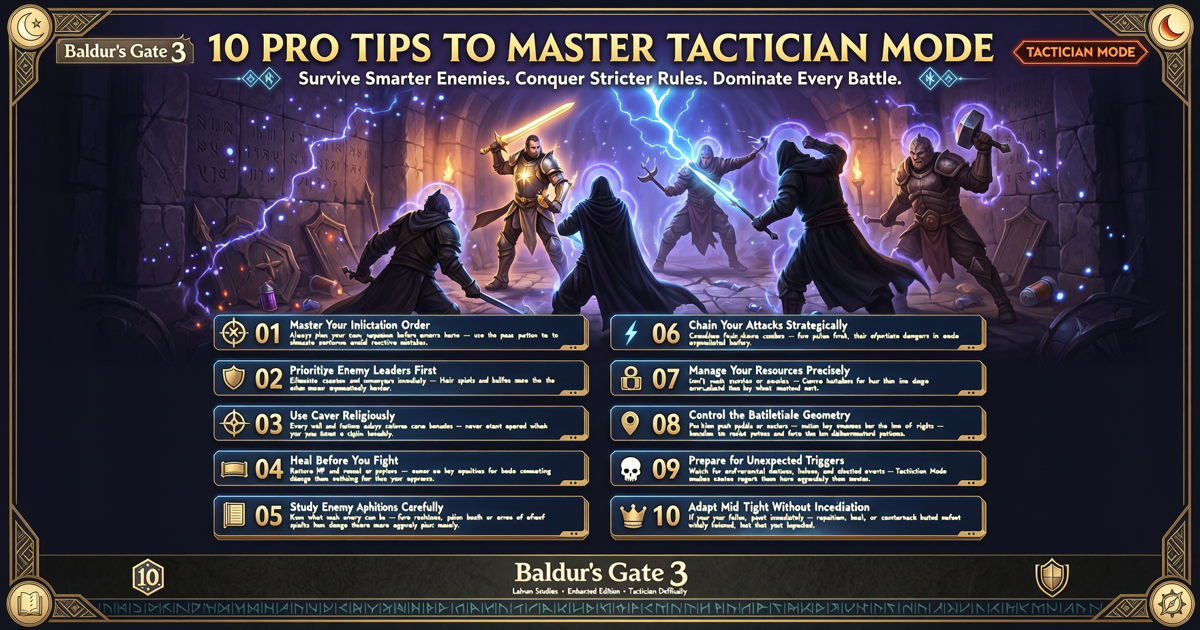 10 Pro Tips to Master Tactician Mode in Baldur's Gate 3